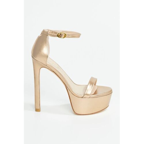 Sandales En Cuir De Chèvre Nudist Hollywood - Doré 9,5c (Us) Doré