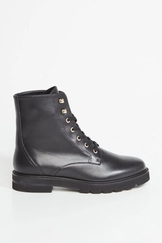 Boots En Cuir - Noir 6c (Us) Noir