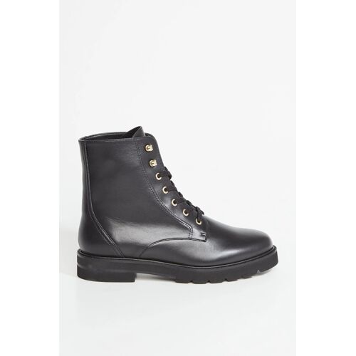 Boots En Cuir - Noir 6c (Us) Noir