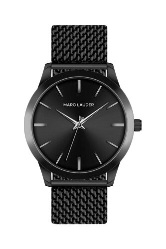Montre À Quartz En Acier Perth - Noir