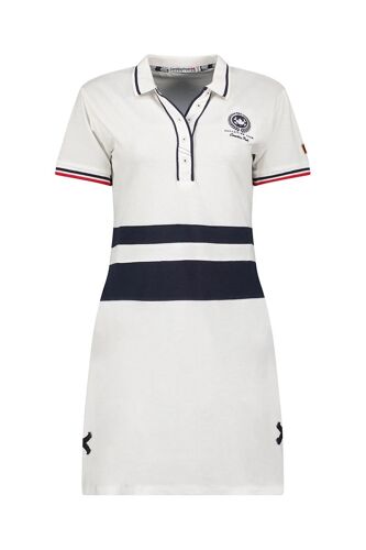 Robe Polo Kylianeak - Blanc Et Bleu S