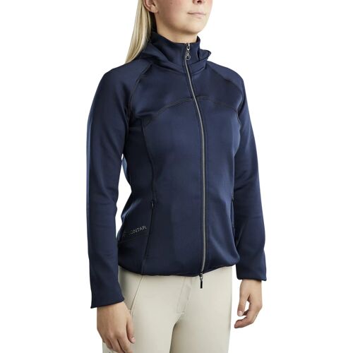 Veste Équitation À Capuche Full Zip Femme Montar Blair Gun Metal Crystals Logo