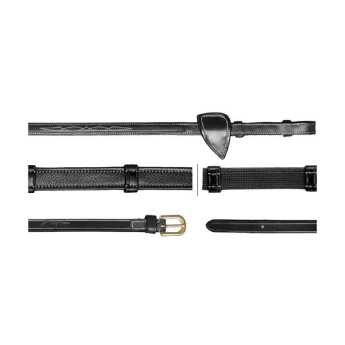 Rênes Pour Cheval Avec Boucles En Cuir Dy'on Hunter 5/8