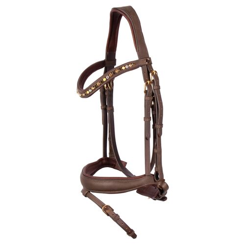 Bridon Équitation Muserolle Combinée Harry's Horse Soft Bombastic Crystals