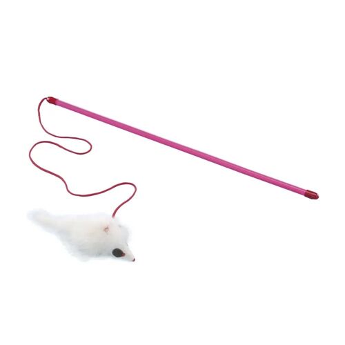 Canne À Pêche Pour Chat À Poils Longs De Souris Fourrure Nobby Pet