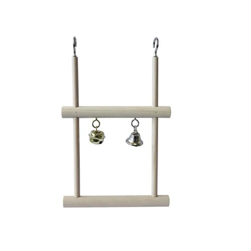 Accessoire Cage Pour Oiseaux Balançoire Trapèze Double Avec Cloche Nobby Pet