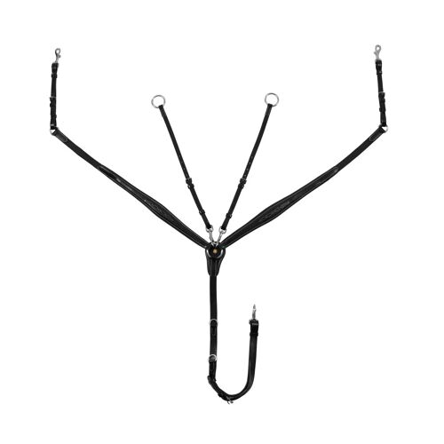Collier De Chasse Pour Cheval En Cuir Tanné Avec Broderies Equestro