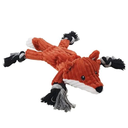 Peluches renard pour chien avec corde Nobby Pet