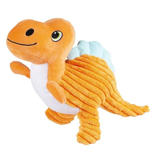 Jouet Peluche Pour Chien Dino En Corduroy Duvoplus Triceratops