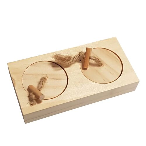 Jouet Pour Rongeurs Et Lapins En Bois Duvoplus Sniffle `N Snack Puzzle Ben
