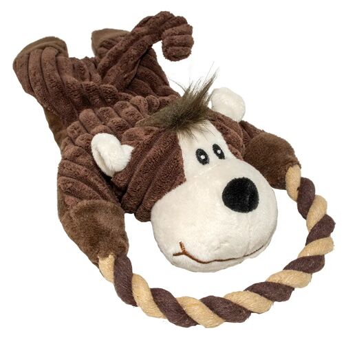 Jouet Peluche Pour Chien En Anneau Duvoplus Zoo Friends Tim Tigre