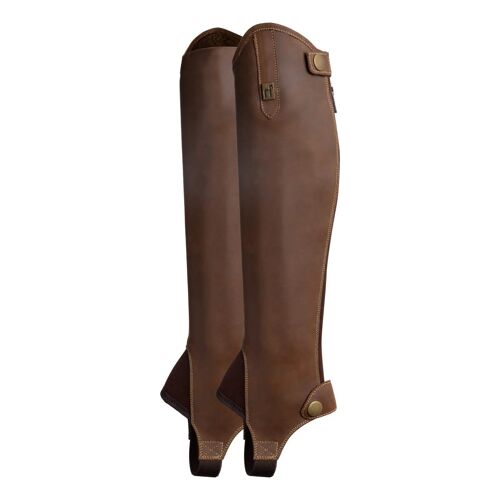 Mini-Chaps D'équitation En Cuir Enfant Horze Ronda