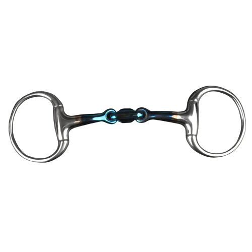 Mors 2 Anneaux Pour Cheval Double Joint Fer Doux Horka