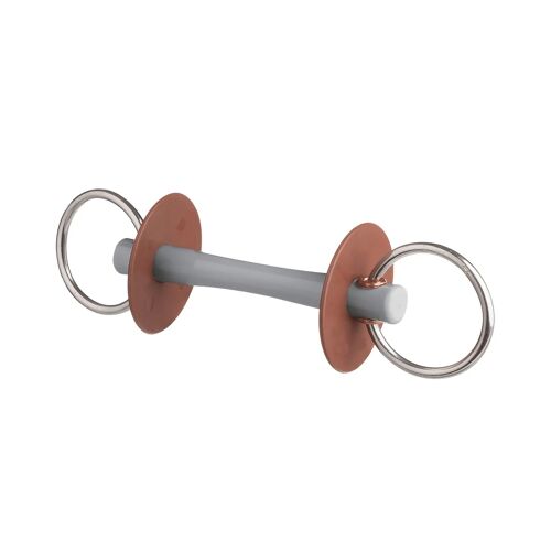 Mors Pour Cheval Beris Avec Canon Et Anneau , Doux Comfort Fin 130 Mm