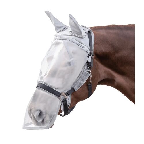 Masque Anti-Mouches Pour Cheval Avec Protection Des Oreilles Et Du Chanfrein Waldhausen Premium