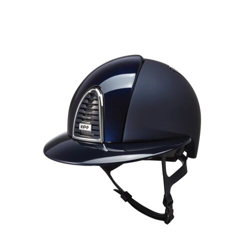 Casque D'équitation Visière Polo Et Jugulaire Cuir Kep Cromo 2.0 Textile/Polish