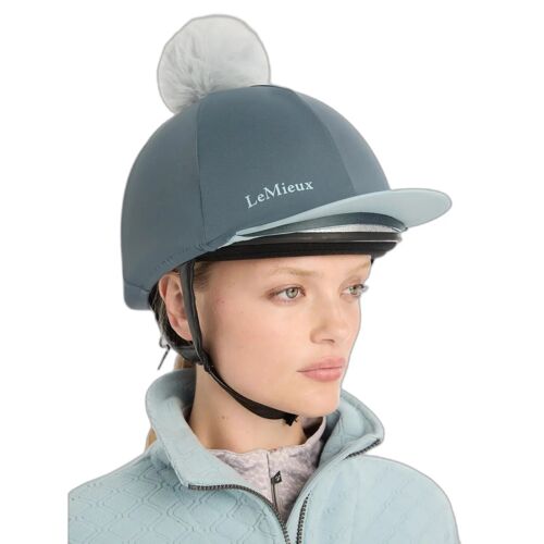 Toque Pour Casque Équitation Avec Pompon Femme Lemieux