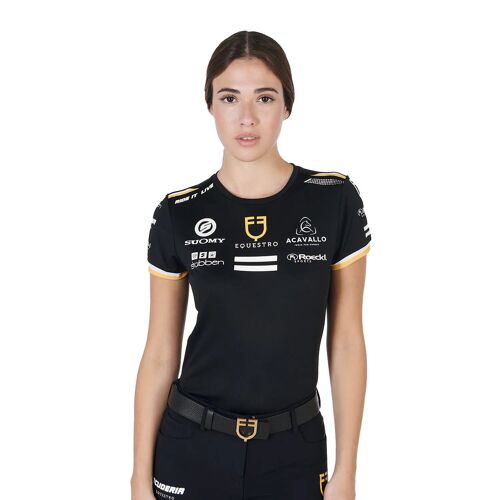 T-Shirt Multi Logos Femme Equestro