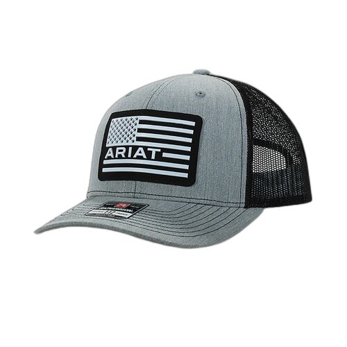 Casquette Trucker Ariat Usa Flag Patch Logo