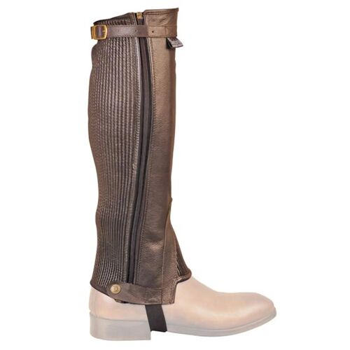 Mini-Chaps En Cuir Souple Avec Soufflet Umbria Equitazione