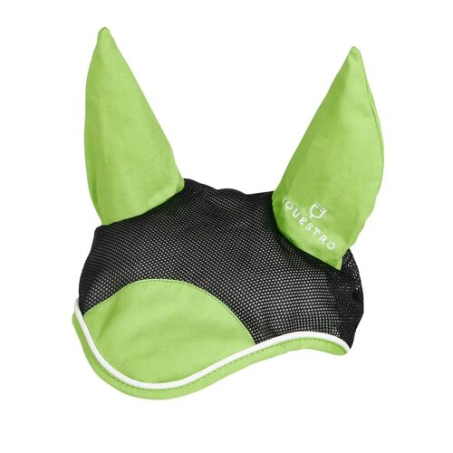 Bonnet Anti-Mouches Pour Cheval À Garniture Blanc Equestro