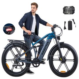 2026 Kimdyma K03 Vélo Électrique 2000w 20ah 48v 100km Frein À Huile 26 Pouces Vtt - Bleu