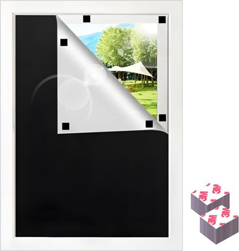 Kalanka-Store Occultant Sans Percage, 100x150cm Stores Intérieurs Magnétiques Portable, Découpabletissu Occultant Isolation Thermique Pour Ombrager Les Fenêtres Intérieures Et Les Puits De Lumière