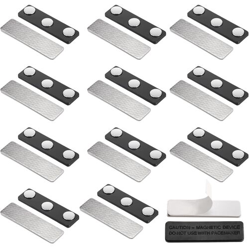 Kalanka-12 Paires Badge Aimanté Pour Rideaux, Aimant Rideau Magnétique, D'aimants Avec Adhésif, Accessoire Pratique Pour Fixer Stores, Moustiquaires Et Rideaux, Aimant Pour Moustiquaire,45 Mm