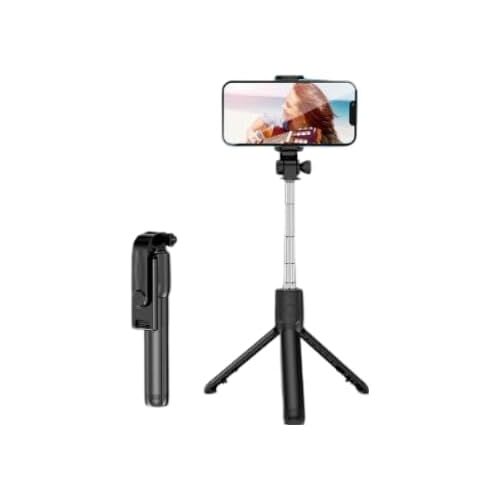 KALANKA-Perche à selfie trépied avec télécommande ¿ Trépied de téléphone pour iPhone et Samsung ¿ Portable et réglable pour smartphones ¿ Support iPhone idéal pour filmer ¿ Rotation à 360°