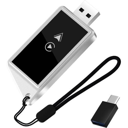 KALANKA-Carplay Adaptateur sans Fil - Android Auto sans Fil, Plug & Play, iOS 10+/Android 10+, Connexion Rapide pour Les véhicules de 2016 (98%+ des Voitures), USB-A/C, Charge Les mises à Jour OTA
