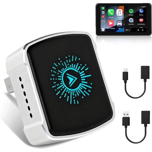 KALANKA-Adaptateur sans fil CarPlay - Convertit CarPlay filaire en CarPlay sans fil - Design mini USB avec bouton de réinitialisation - Compatible avec iPhone iOS 10+ et voitures avec fil CarPlay