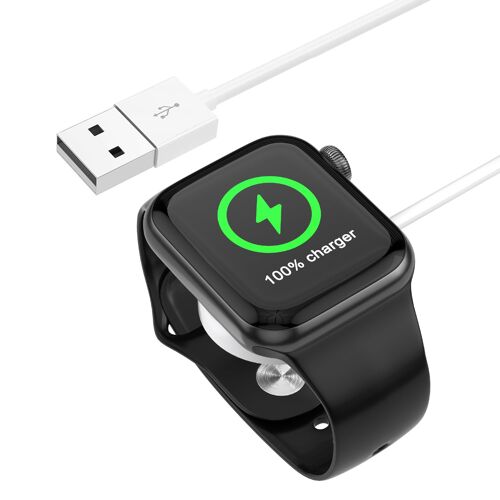 KALANKA-Chargeur Compatible avec Apple Watch, Câble de Recharge Magnétique Compatible avec iWatch Series SE 10 9 8 7 6 5 4 3 2 Ultra 45mm 44mm 42mm 41mm 40mm 38mm, USB 1M Câble de Charger Montre
