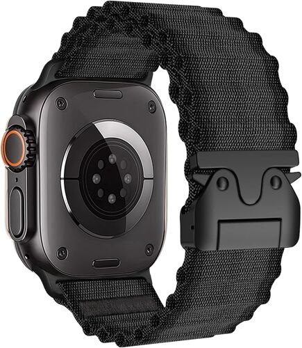Kalanka-Bracelet Pour Apple Watch Ultra 2/3/1 49mm 46mm 45mm 44mm 42mm 41mm 40mm 38mm, Nylon Bracelet Convient Apple Watch Ultra 3/2/1 Série 11 10 9 8 7 6 5 Se 4 3 2 1