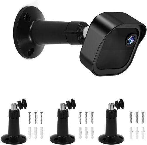 KALANKA-4 PCS Support de Caméra Blink Extérieure, Support Mural Réglable à 360°Support pour Caméra Blink Outdoor avec 12 Vis Supports Universels pour Système de Caméra de Sécurité Blinks
