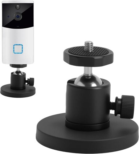 KALANKA-Support Mural magnétique pour caméra de Surveillance Ring Camera Support extérieur avec Aimant Puissant 15 KG Support caméra Mural 360° sans perçage Support Mural extérieur Compatible Ring Ar