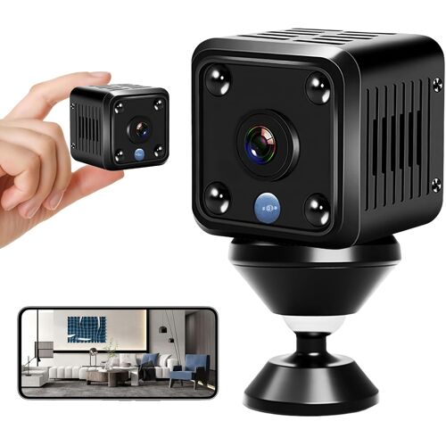 KALANKA-Mini Caméra, Mini Caméra de Surveillance, Caméra de Surveillance Intérieure, Caméra Surveillance Intérieure 1080p, Caméras de Surveillance HD Avec Détecteur de Mouvement Vision Nocturne Pour