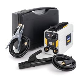 VornixorSarlshopGYSMI 160A, Poste à Souder à l'Électrode Enrobée 160A Monophasé 230V (MMA), Arc Force, Antisticking, Hot Start, Avec Valise, Porte-électrode, Câble de Masse