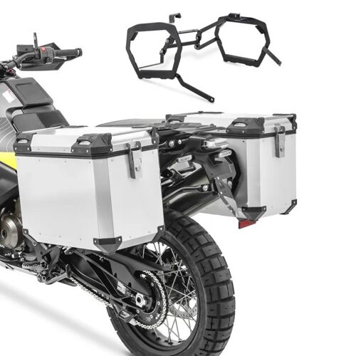 Set Valises Laterales Aluminium Pour Suzuki V-Strom 1050 / Xt 20-25 Qp48 Argent