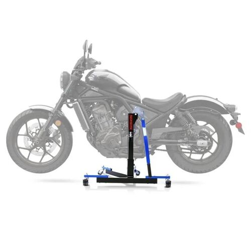 Bequille D'atelier Centrale Power Evo Pour Honda Rebel 1100 21-25 Bleu