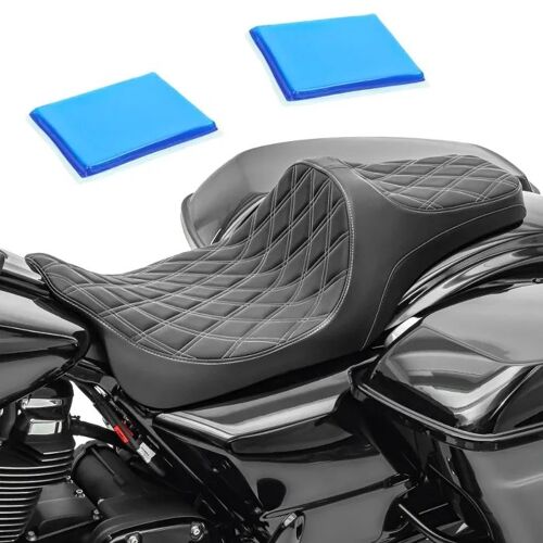 Selle Gel Biplace Pour Harley Davidson Touring 08-25 Craftride Fw6