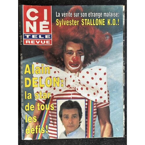 Cine Tele Revue 1985 06 13 N° 24 Alain Delon - Sylvester Stallone K.O.!