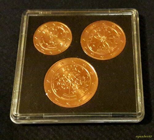 Série 1 Euro Cent Gentiane - 2 Euro Cent Edelweiss - 5 Euro Cent Primevère 2013 Unc (Autriche)