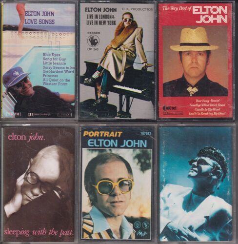 Elton John Lot De 6 K7 Cassettes Audio Tape