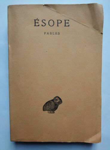 Esope Fables 1927 Eo Sp N° 70/100 Sur Pur Fil Lafuma / Association Guillaume Budé / E. Chambry