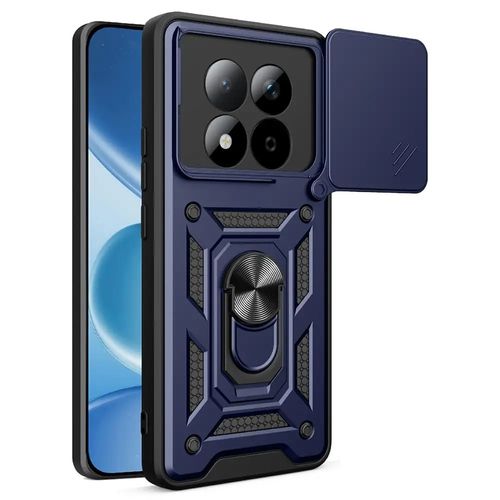 Coque pour Xiaomi Redmi Note 15 Pro 5G - housse etui rigide anti choc + film ecran - BLEU FONCE