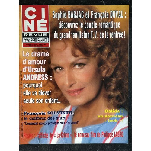 Cine Tele Revue 1983 08 18 N° 33 Dalida - Ursula Andress - Sophie Barjac + Affiche La Crime