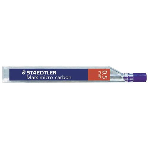Staedtler Mars Micro Carbon 250 0.5mm 12 Leads Mine 2h