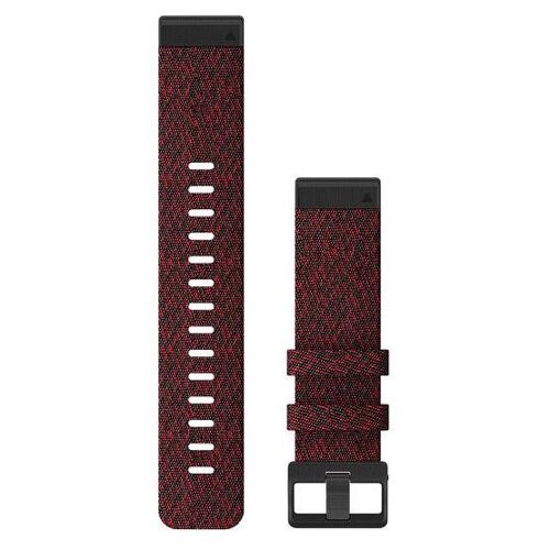 Garmin Quickfit 22 Bande Rouge Nylon Pour Garmin F¿Nix 6, F¿Nix 6 Pro/Sapphire