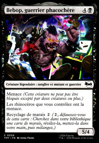 Bebop Guerrier Phacochère - Magic - Les Tortues Ninja Vf - C - 59