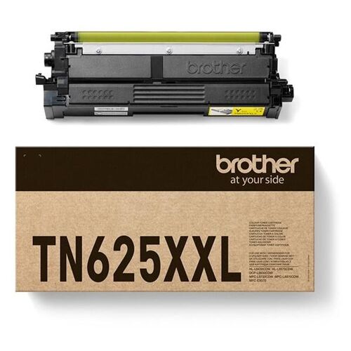 Brother TN625XXLY - Haute capacité - jaune - original - boîte - cartouche de toner - pour Brother DCP-L8630CDW, HL-L8430CDW, HL-L8570CDW, MFC-L8730CDW; Workhorse MFC-L8970CDW